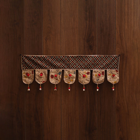 Handmade fabric toran for festive decor 135 - handcrafted