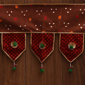Handmade fabric toran for festive decor 137 - handcrafted