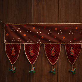 Handmade fabric toran for festive decor 138 - handcrafted