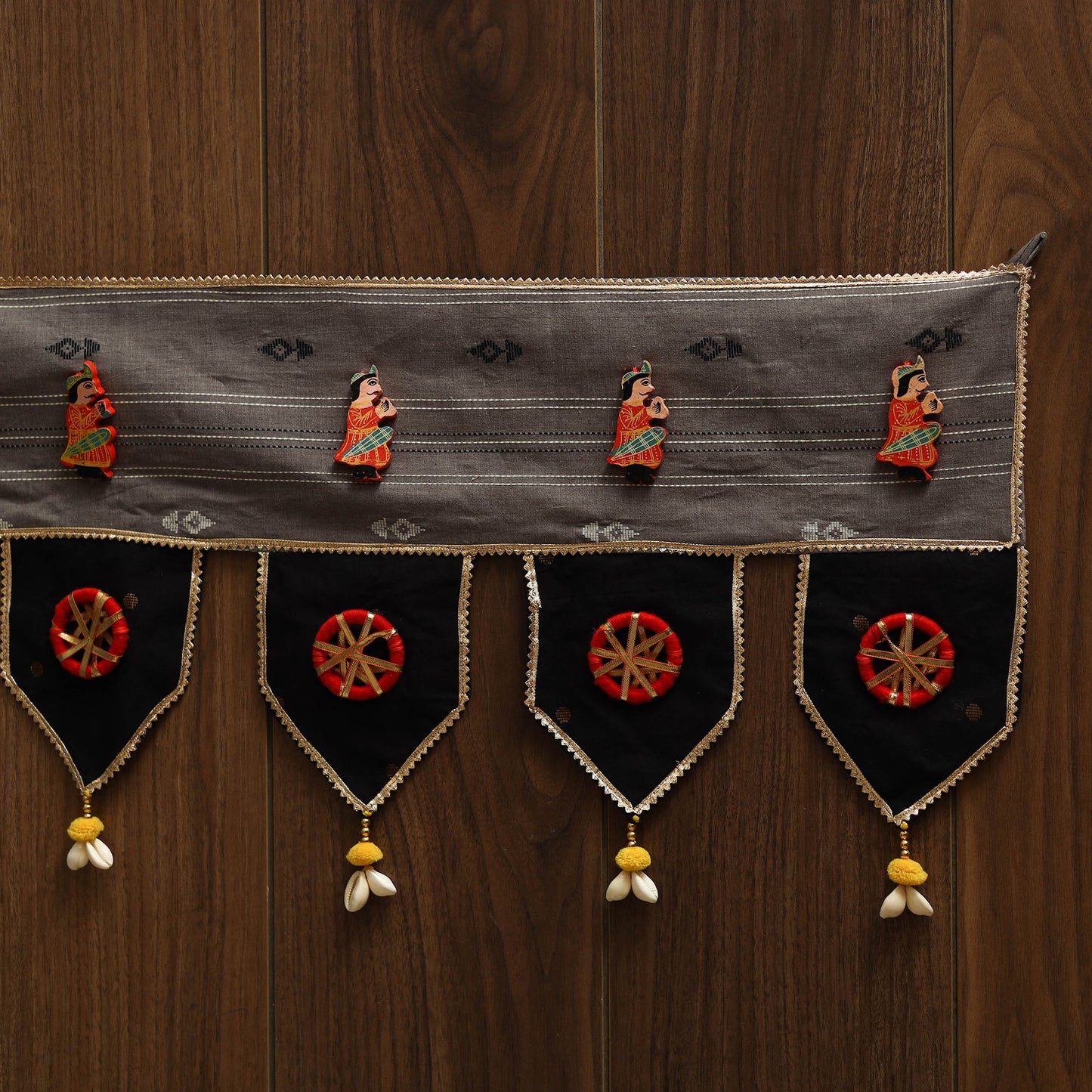 Handmade fabric toran for festive decor 14 - handcrafted