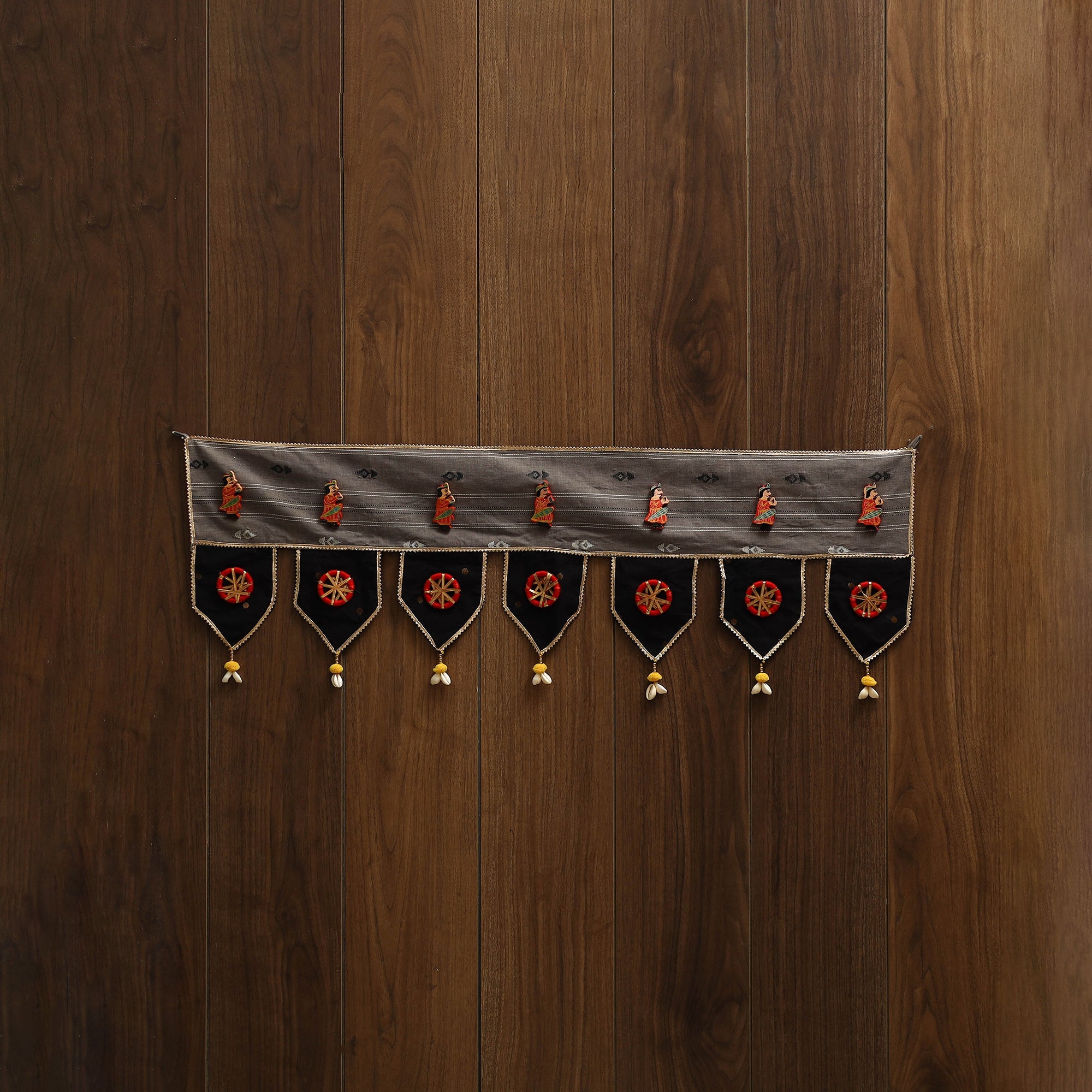 Handmade fabric toran for festive decor 14 - handcrafted