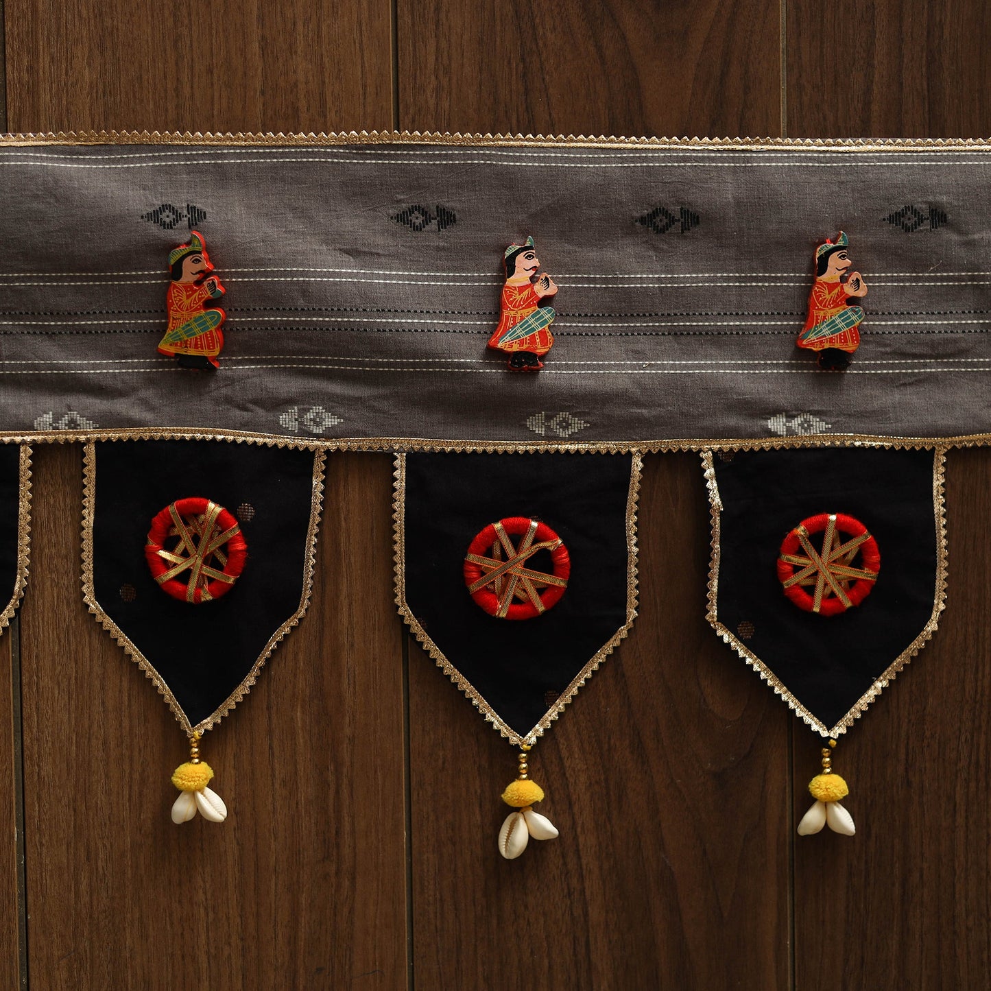 Handmade fabric toran for festive decor 14 - handcrafted