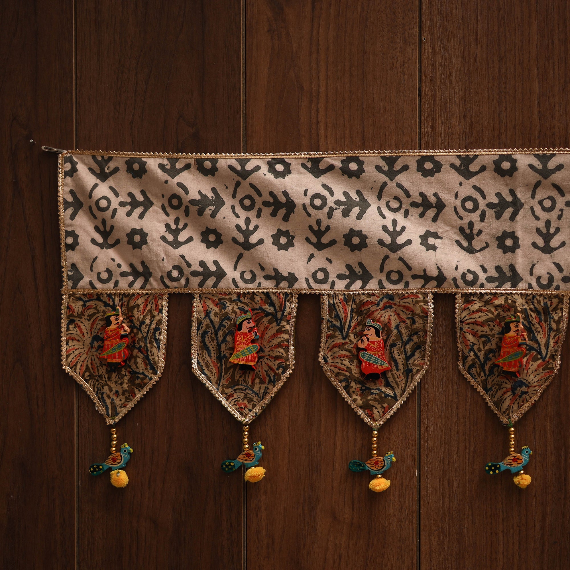 Handmade fabric toran for festive decor 140 - handcrafted