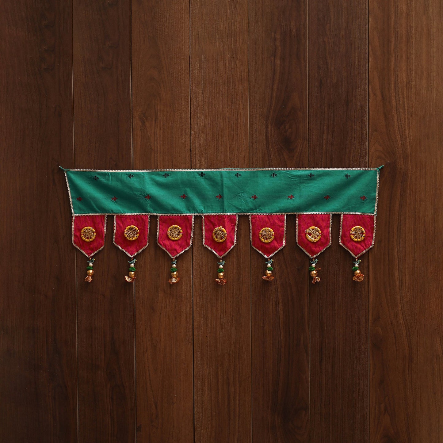 Handmade fabric toran for festive decor 141 - handcrafted