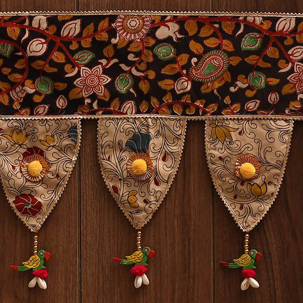 Handmade fabric toran for festive decor 142 - handcrafted