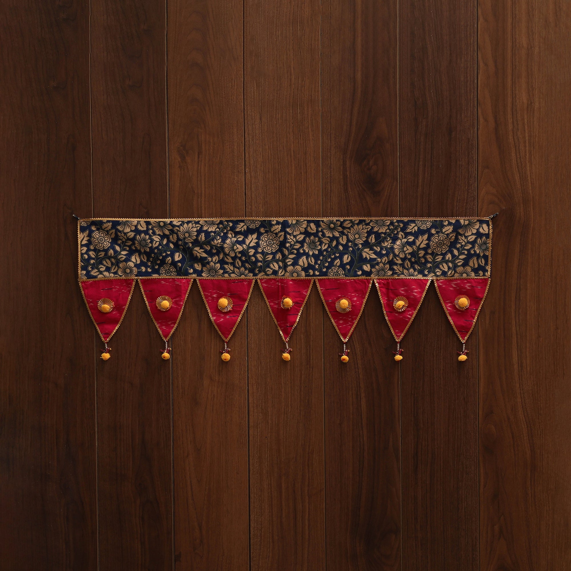 Handmade fabric toran for festive decor 143 - handcrafted