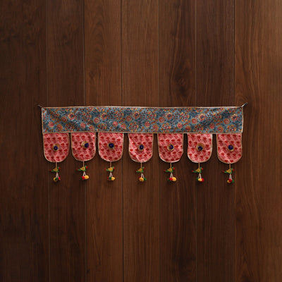 Handmade fabric toran for festive decor 144 - handcrafted