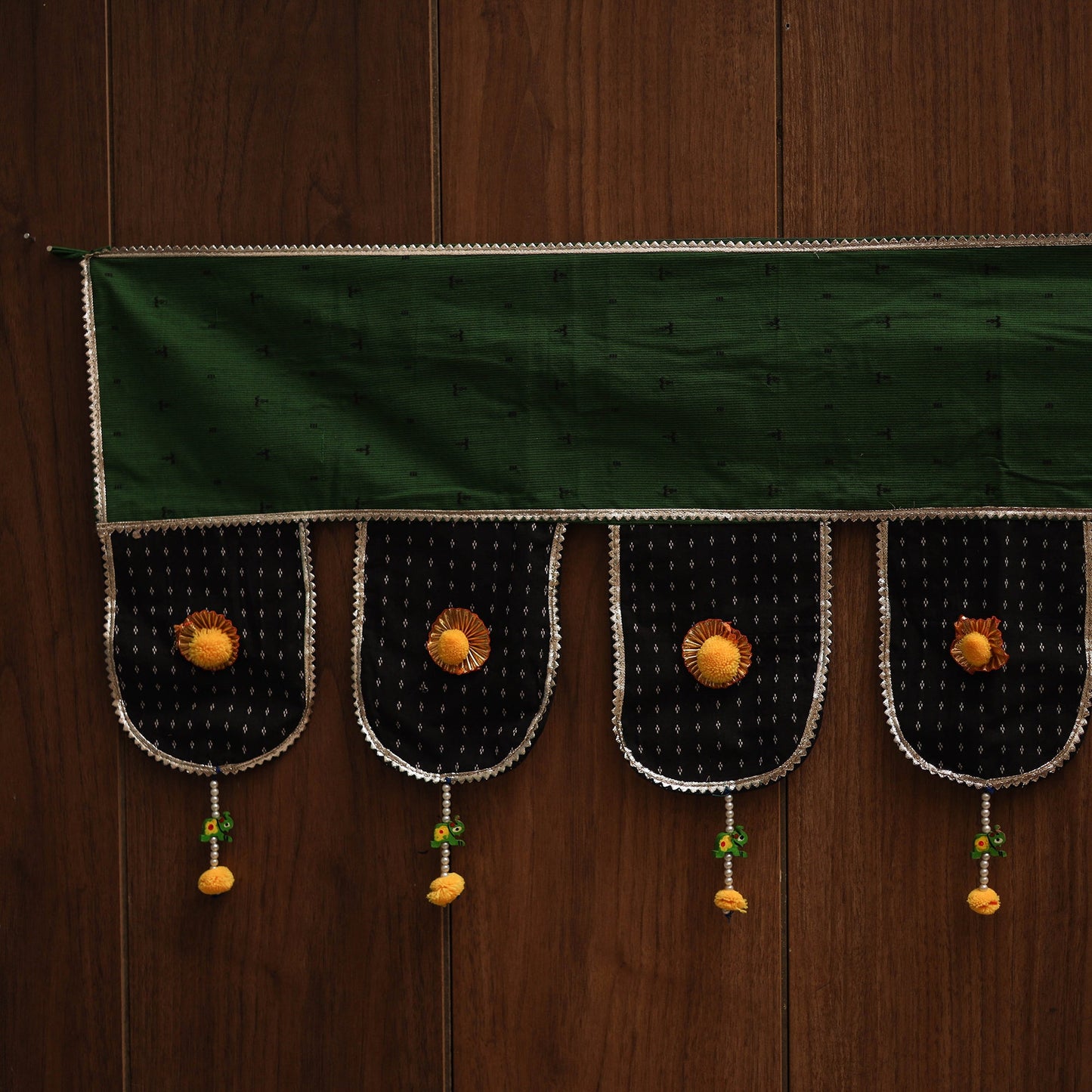 Handmade fabric toran for festive decor 145 - handcrafted