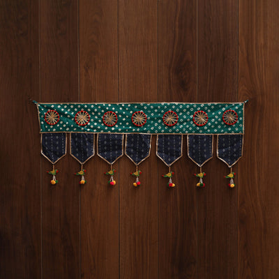 Handmade fabric toran for festive decor 149 - handcrafted