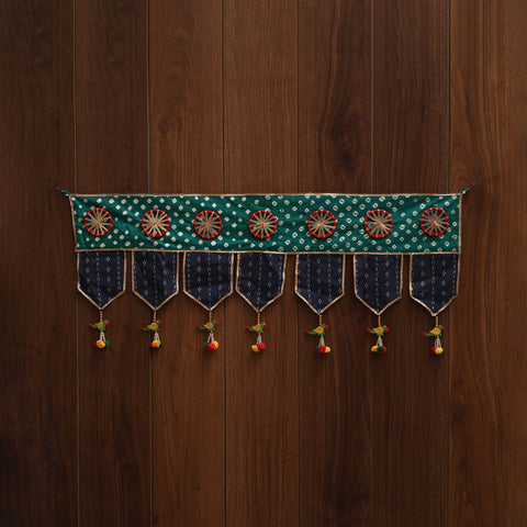 Handmade fabric toran for festive decor 149 - handcrafted