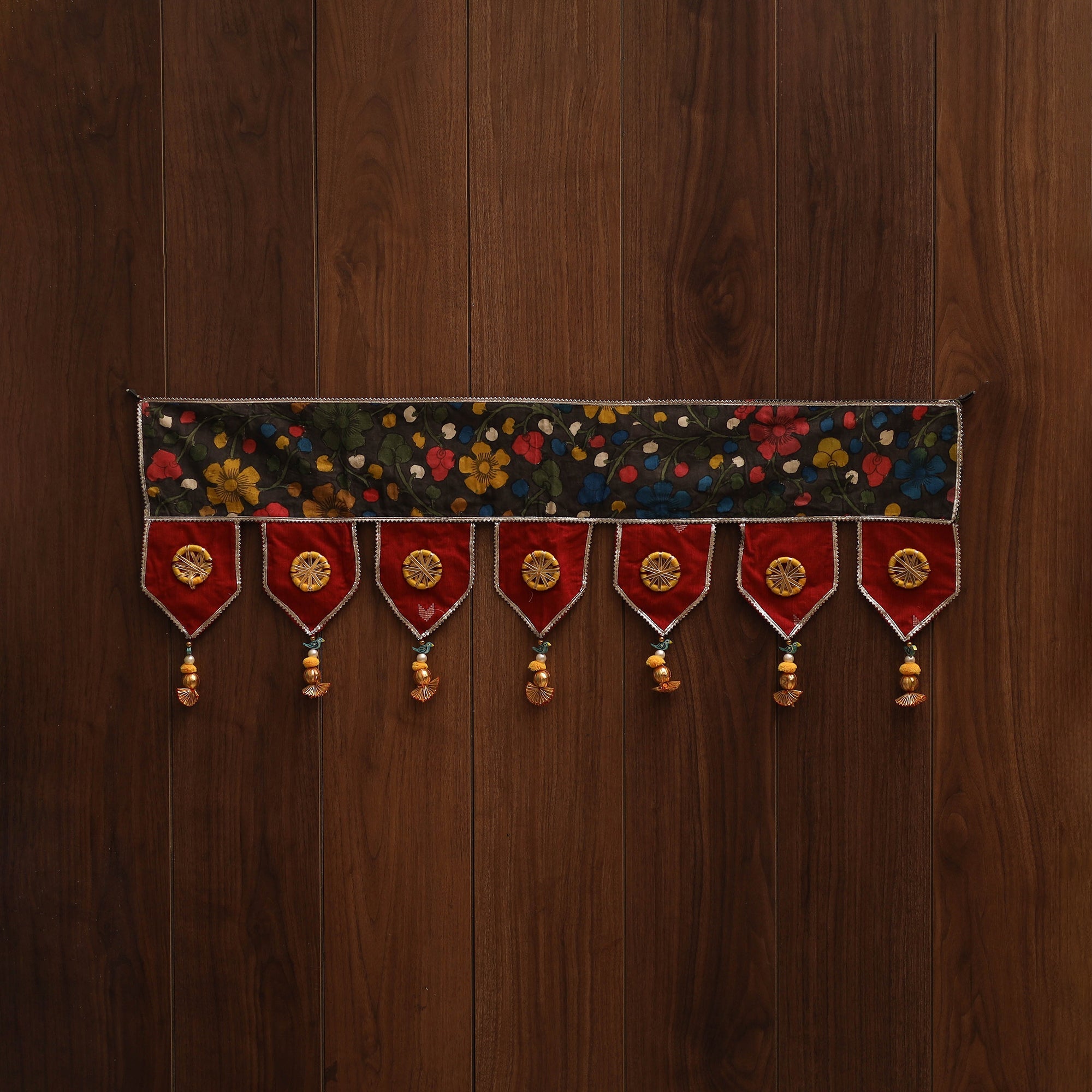 Handmade fabric toran for festive decor 150 - handcrafted