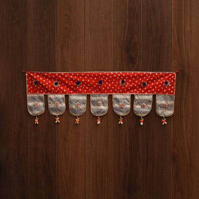 Handmade fabric toran for festive decor 151 - handcrafted