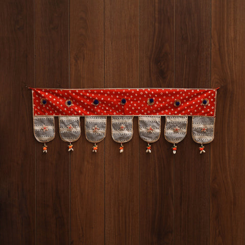 Handmade fabric toran for festive decor 151 - handcrafted