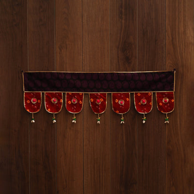 Handmade fabric toran for festive decor 153 - handcrafted