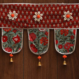 Handmade fabric toran for festive decor 154 - handcrafted