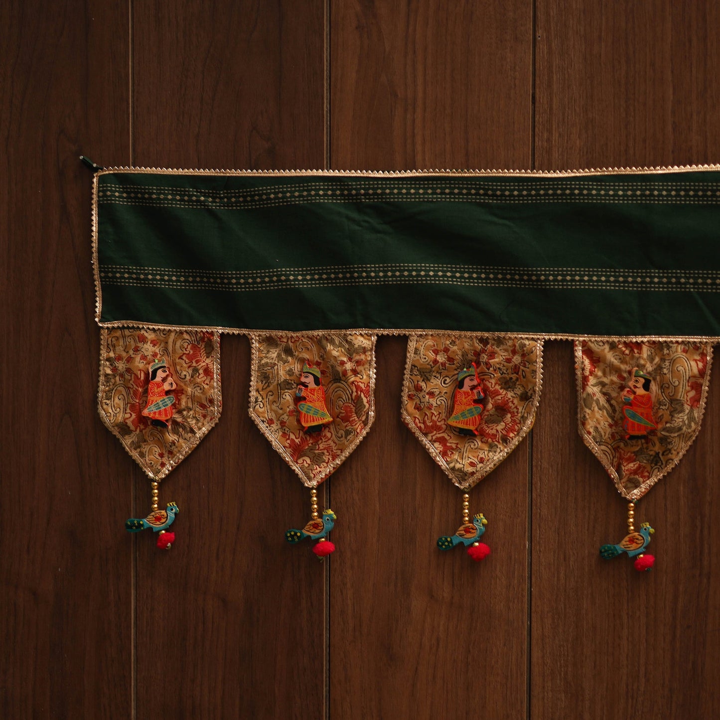 Handmade fabric toran for festive decor 156 - handcrafted