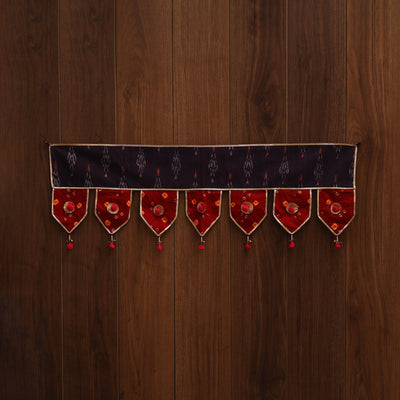 Handmade fabric toran for festive decor 157 - handcrafted