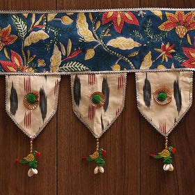 Handmade fabric toran for festive decor 158 - handcrafted