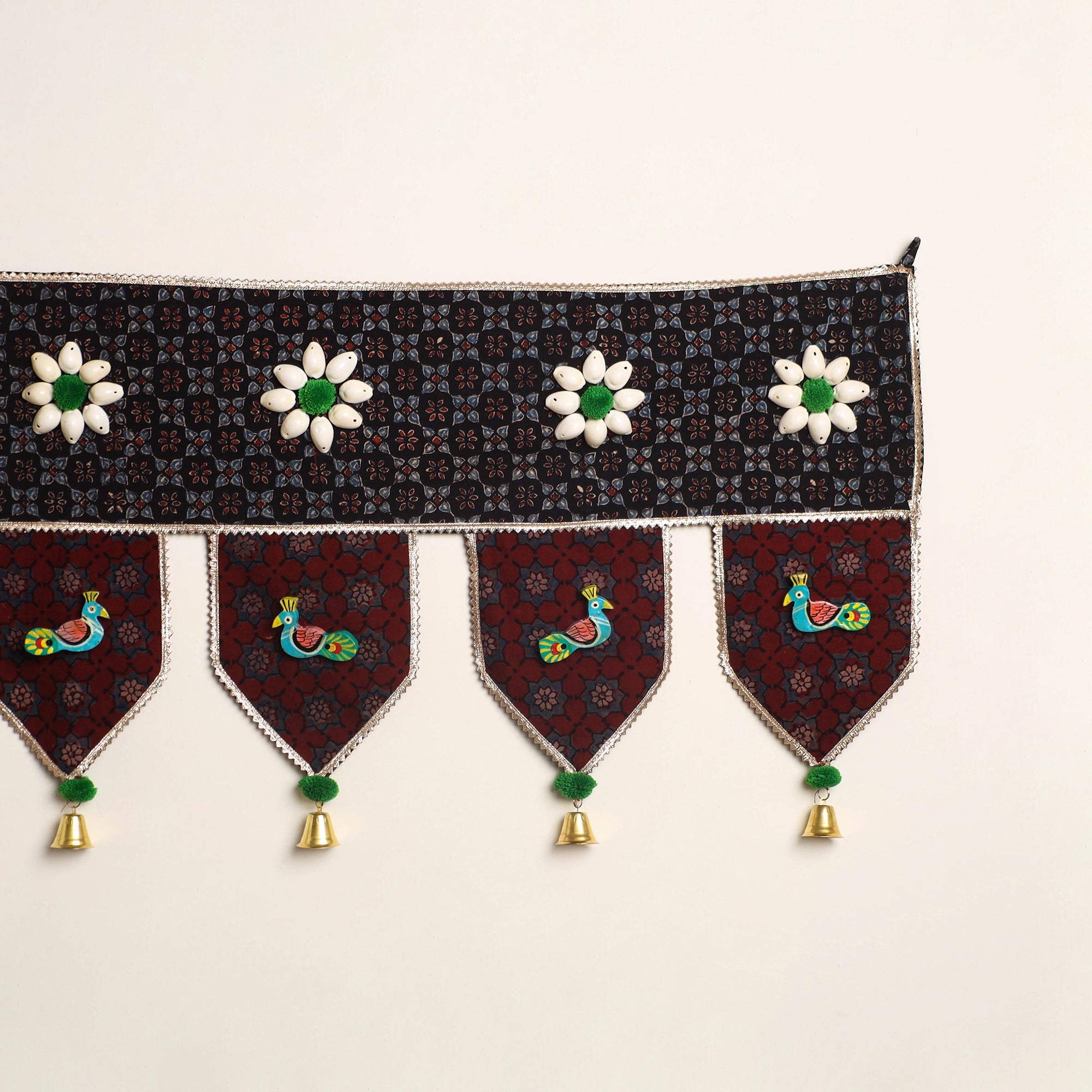 Handmade fabric toran for festive decor 16 - handcrafted