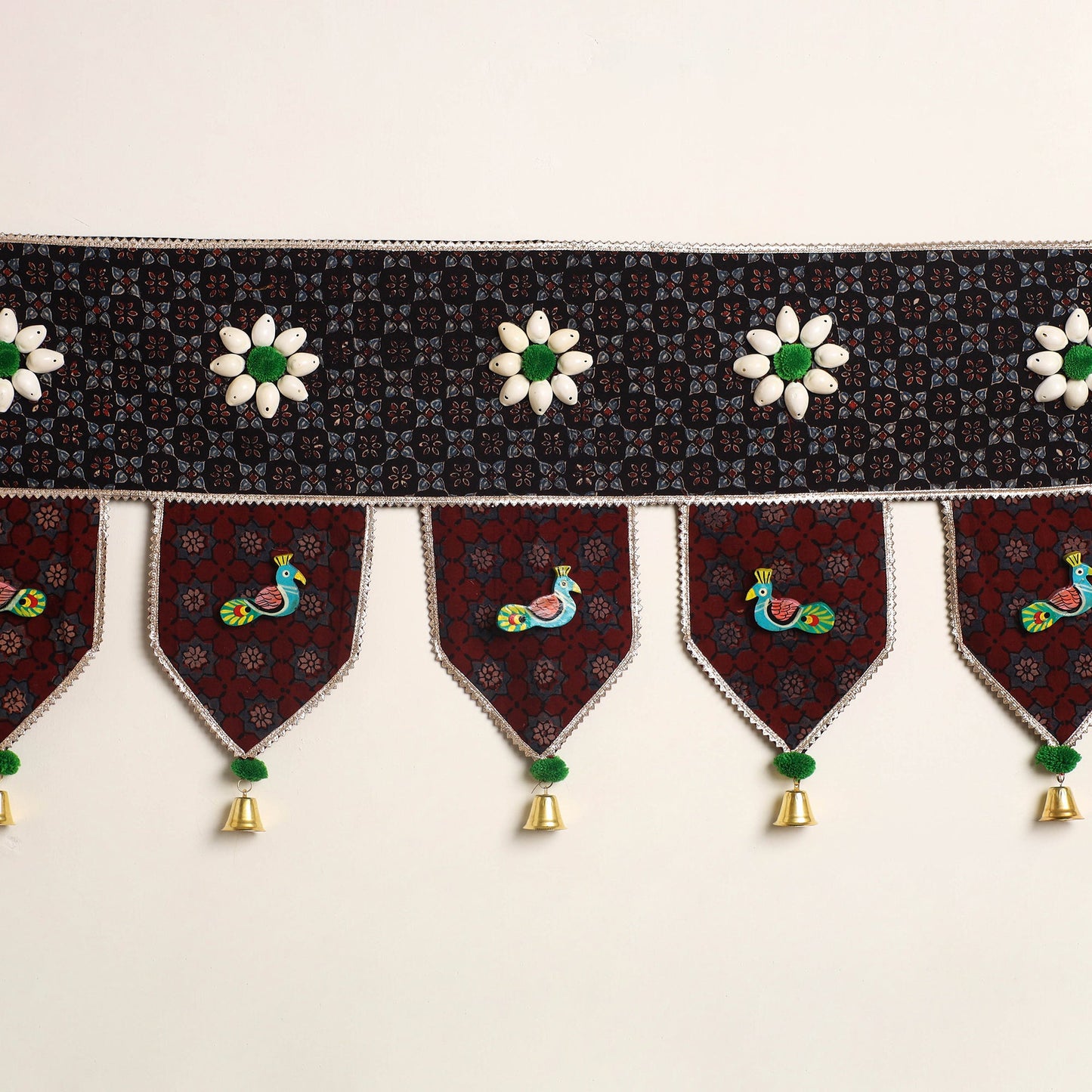 Handmade fabric toran for festive decor 16 - handcrafted