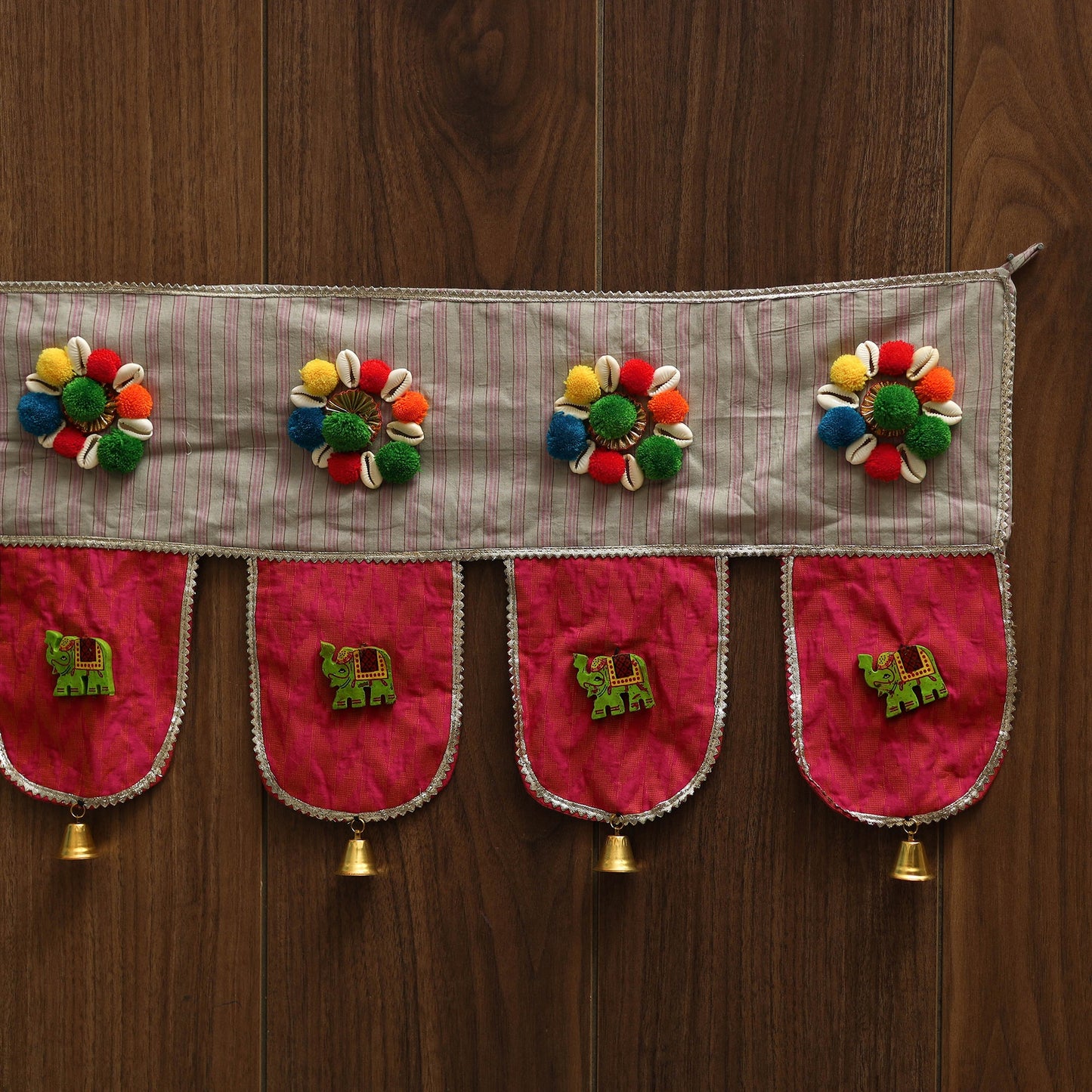 Handmade fabric toran for festive decor 16 - handcrafted