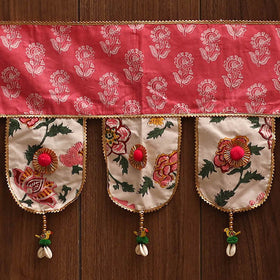 Handmade fabric toran for festive decor 163 - handcrafted