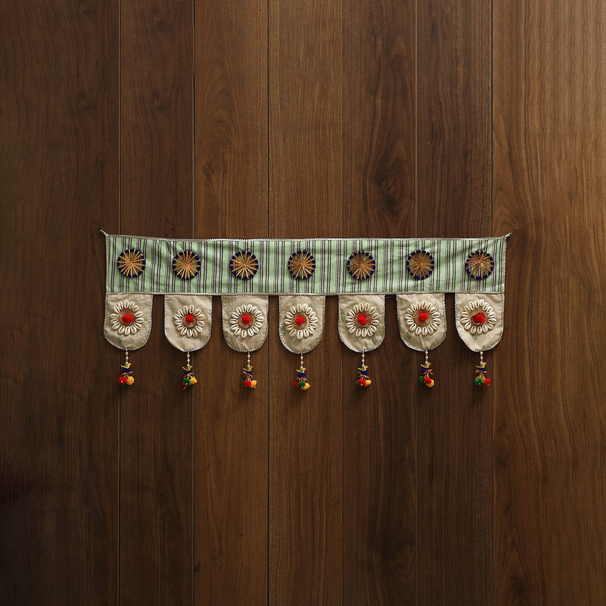 Handmade fabric toran for festive decor 19 - handcrafted