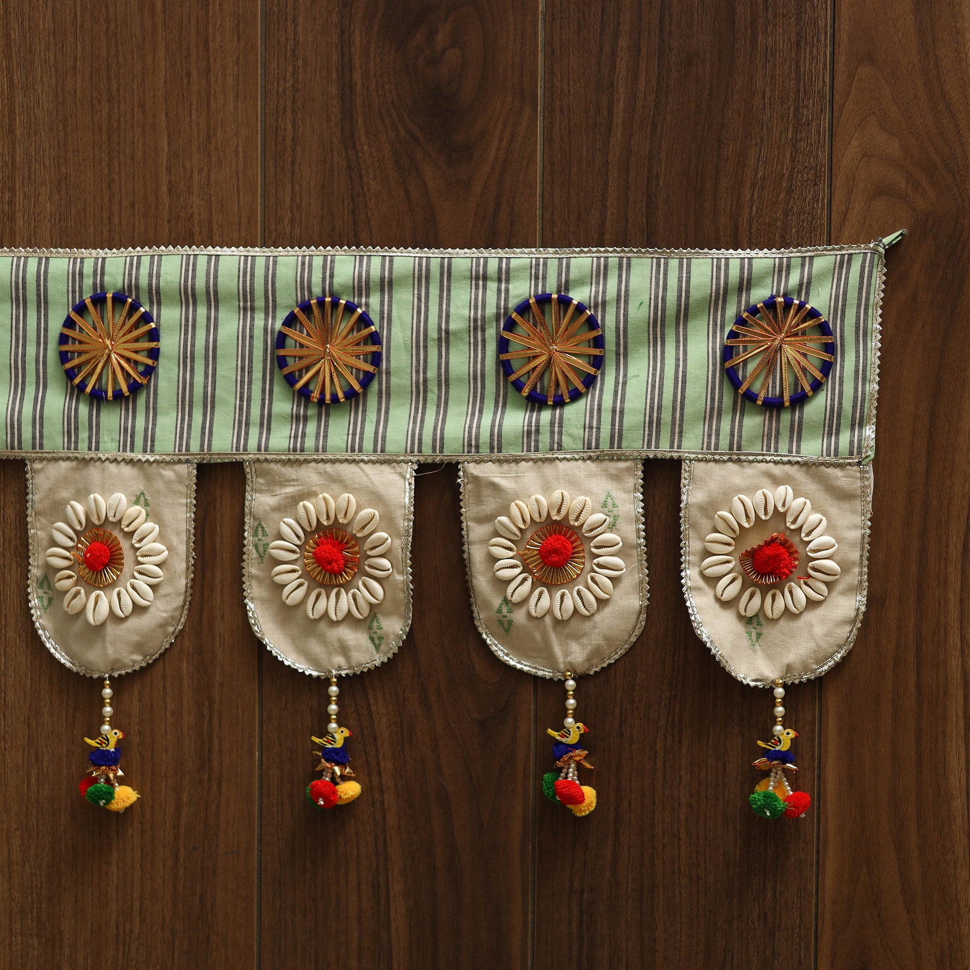 Handmade fabric toran for festive decor 19 - handcrafted