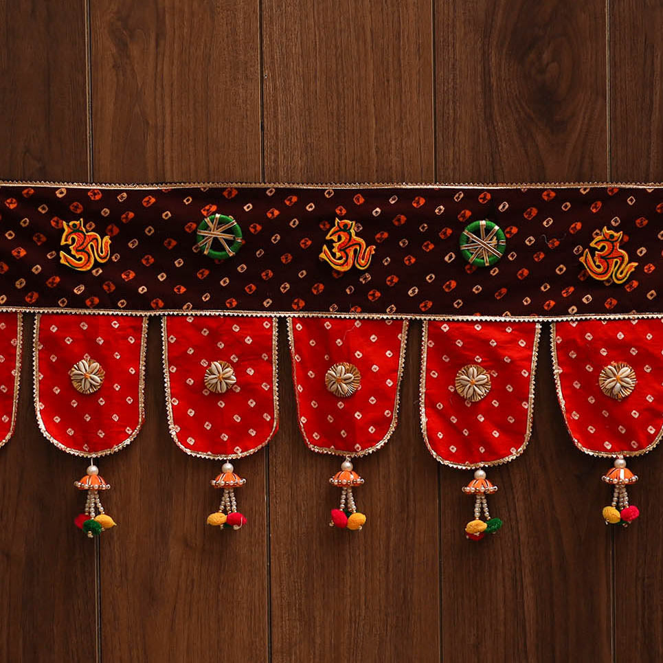 Handmade fabric toran for festive decor 21 - handcrafted