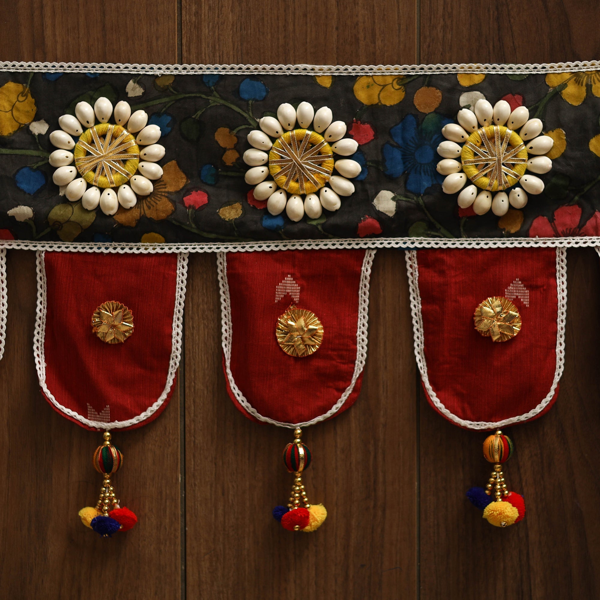 Handmade fabric toran for festive decor 22 - handcrafted