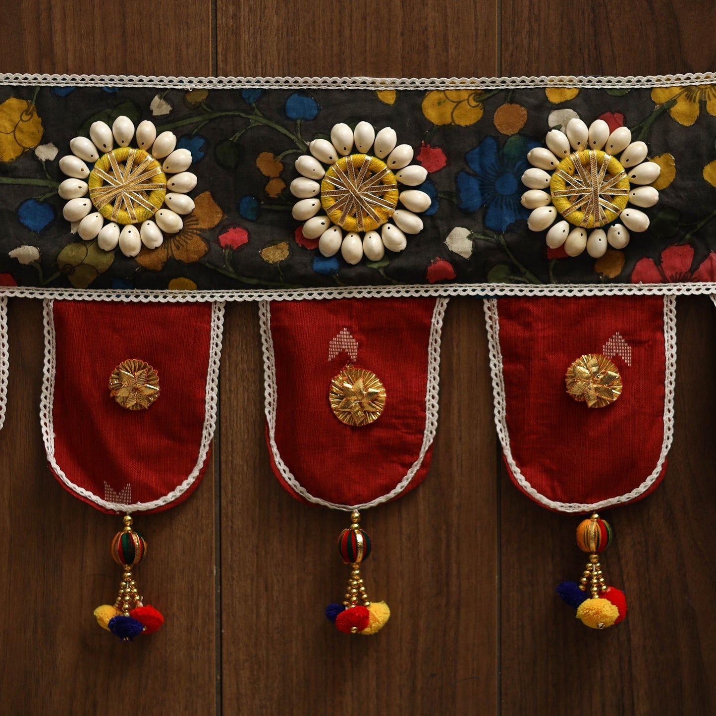 Handmade fabric toran for festive decor 22 - handcrafted