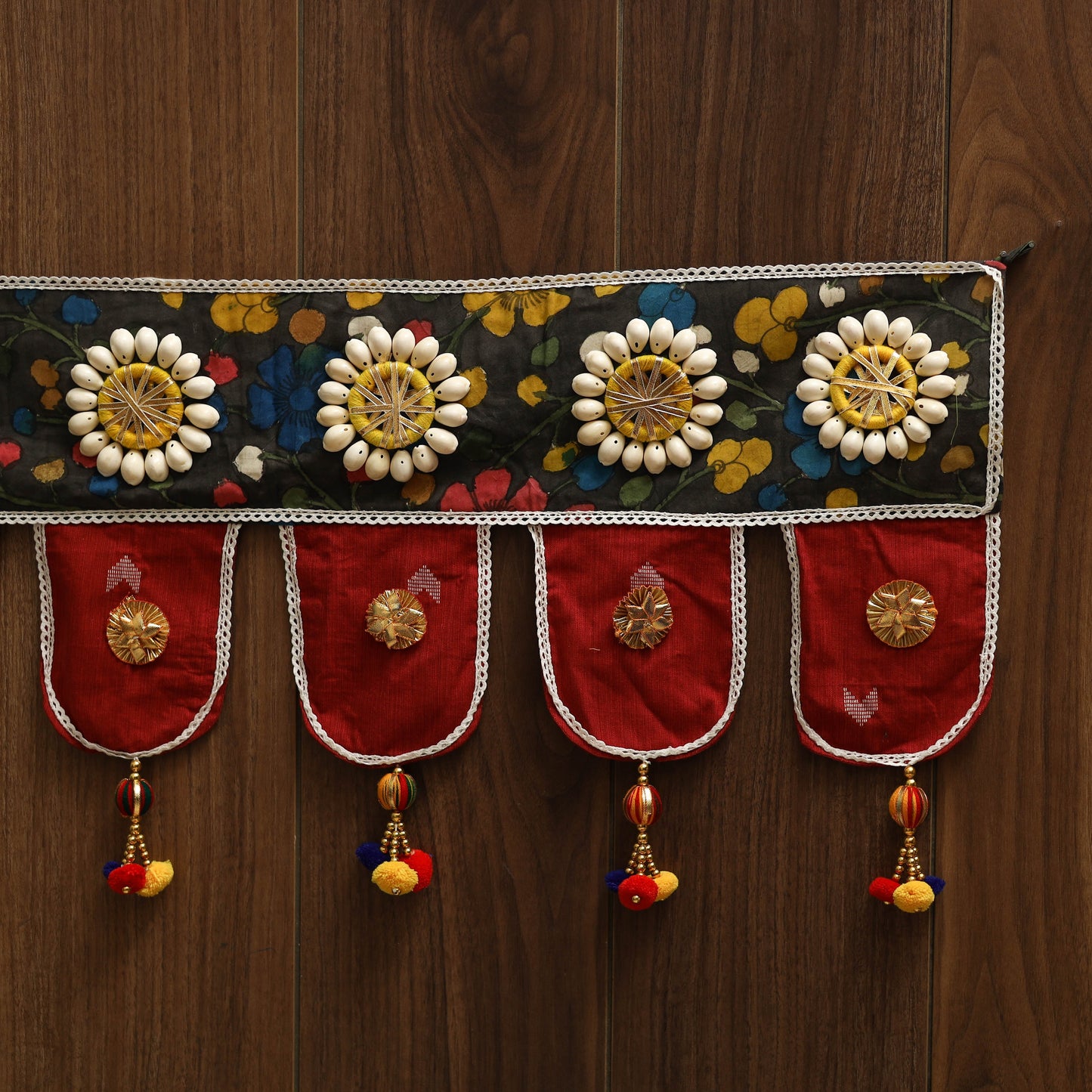 Handmade fabric toran for festive decor 22 - handcrafted