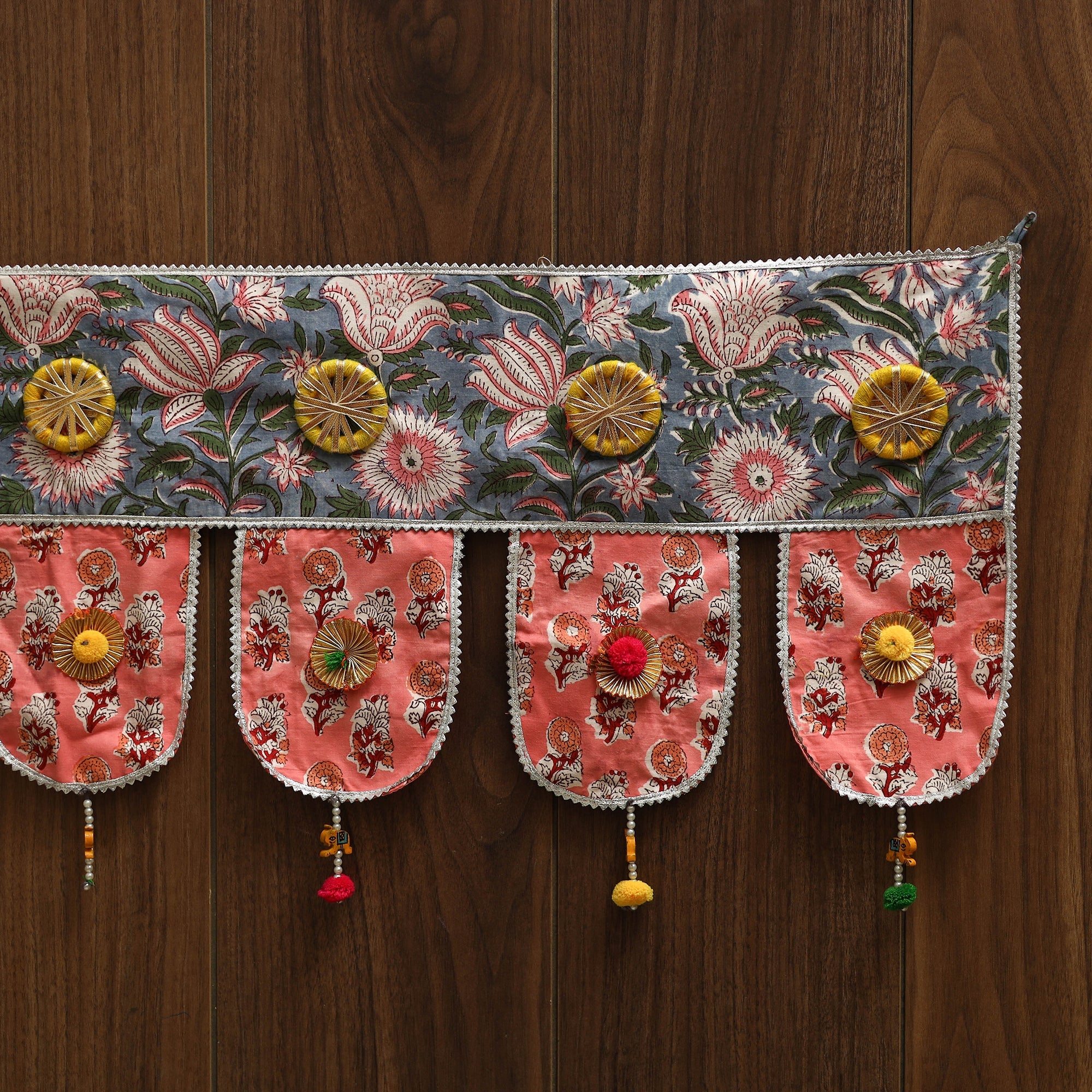 Handmade fabric toran for festive decor 24 - handcrafted