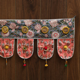Handmade fabric toran for festive decor 24 - handcrafted