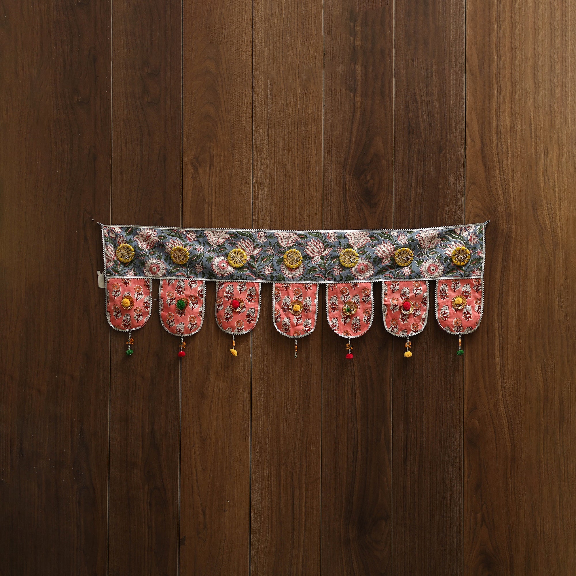 Handmade fabric toran for festive decor 24 - handcrafted