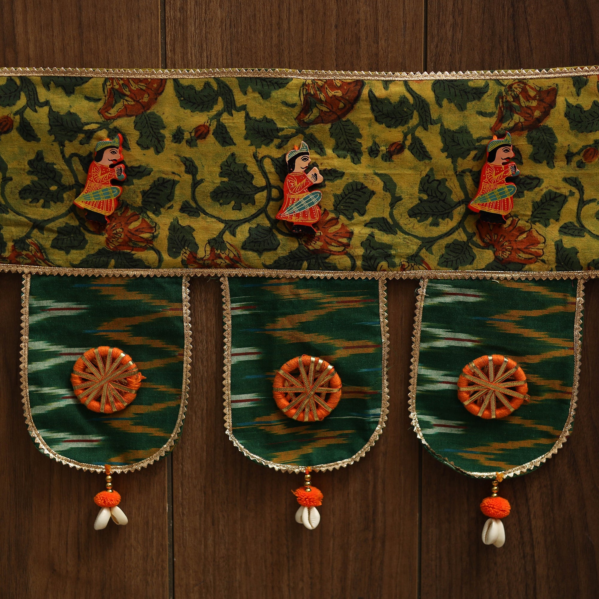 Handmade fabric toran for festive decor 25 - handcrafted