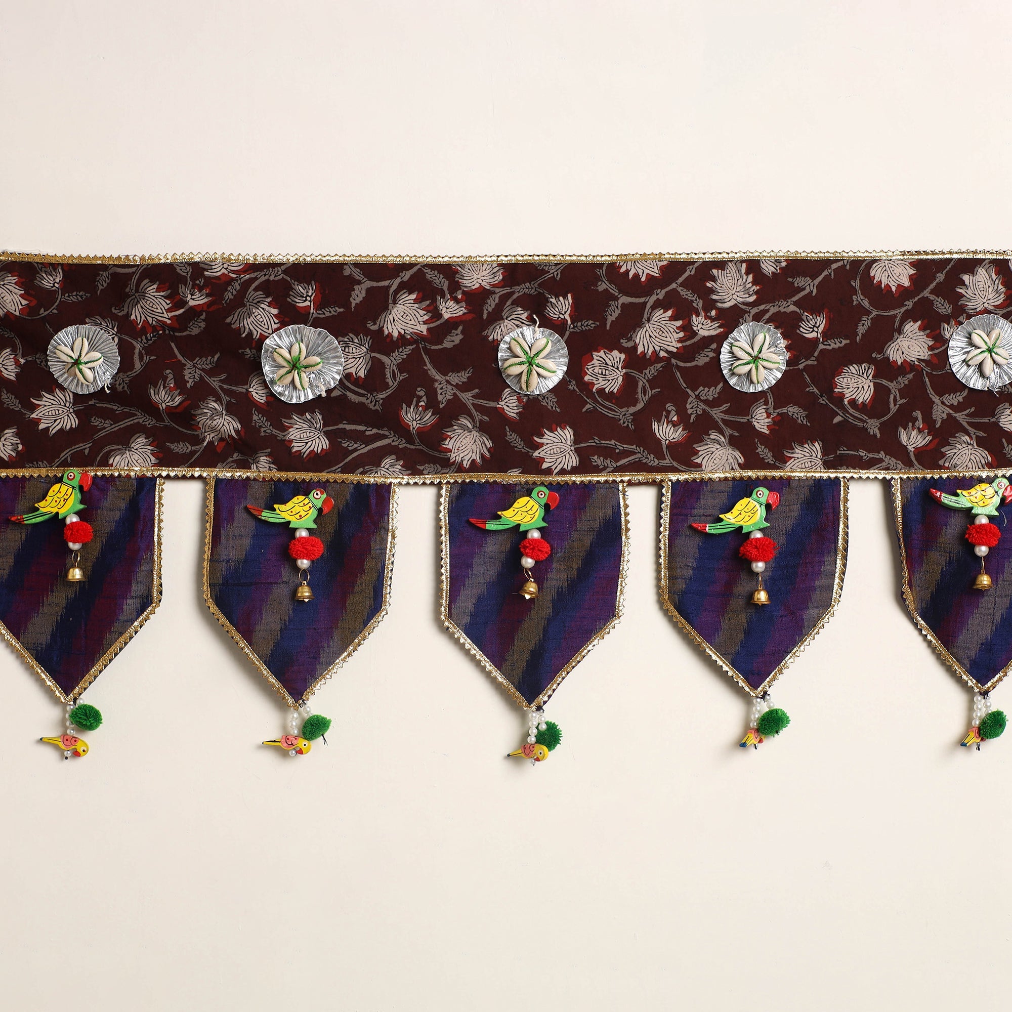 Handmade fabric toran for festive decor 27 - handcrafted