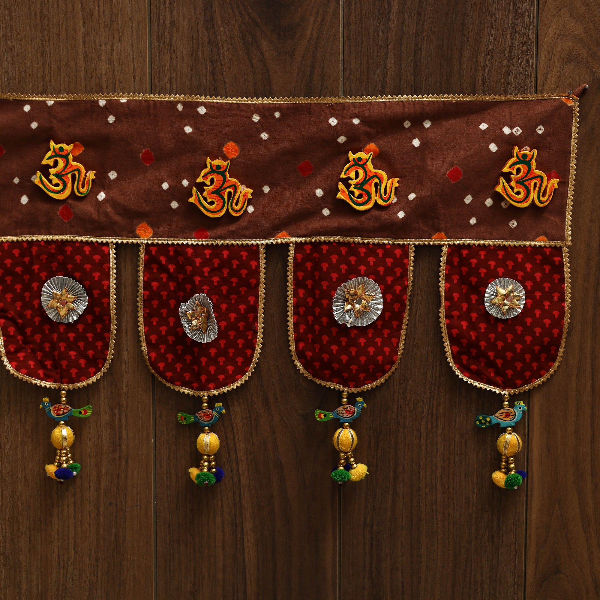 Handmade fabric toran for festive decor 30 - handcrafted