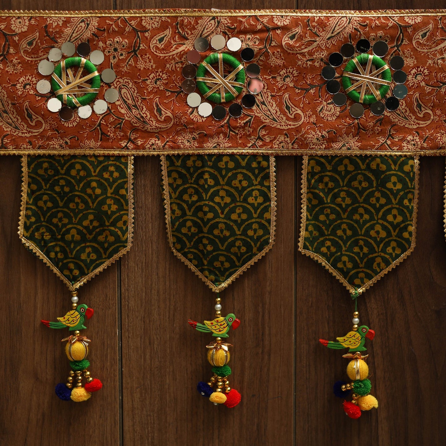 Handmade fabric toran for festive decor 31 - handcrafted