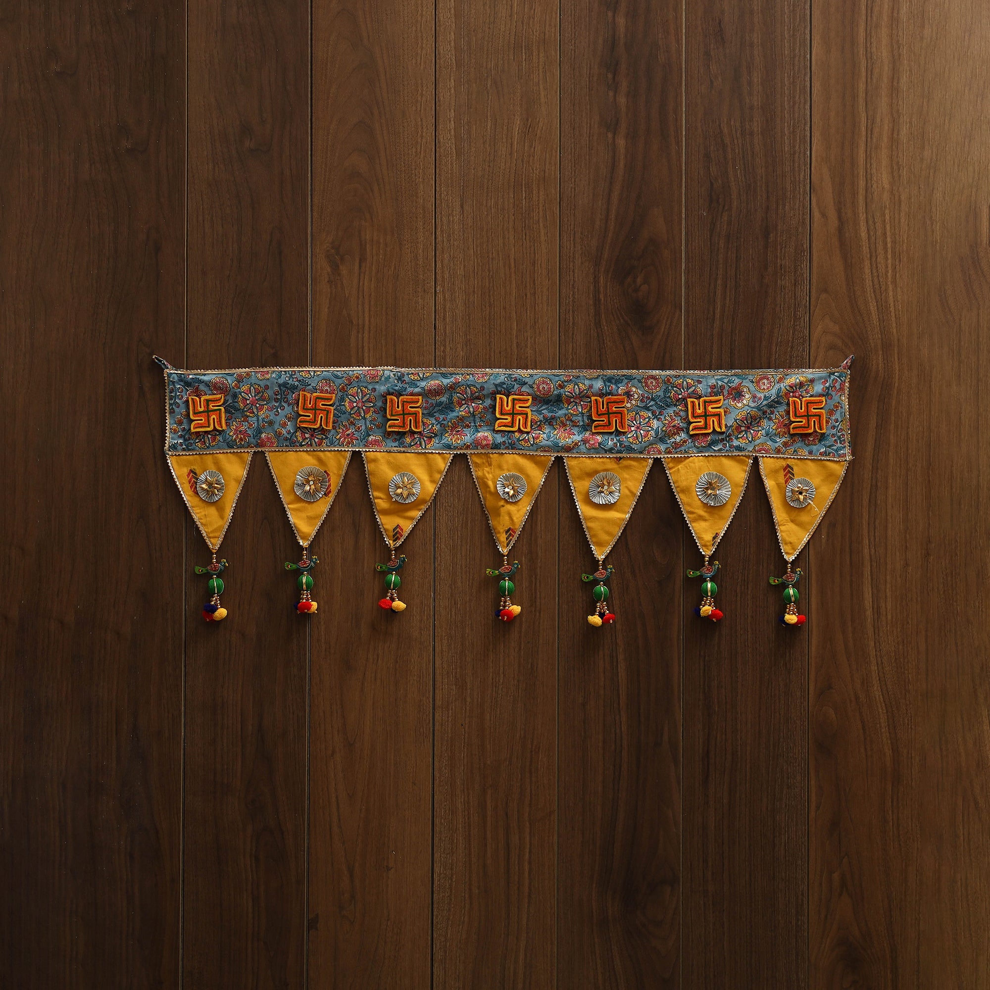 Handmade fabric toran for festive decor 33 - handcrafted