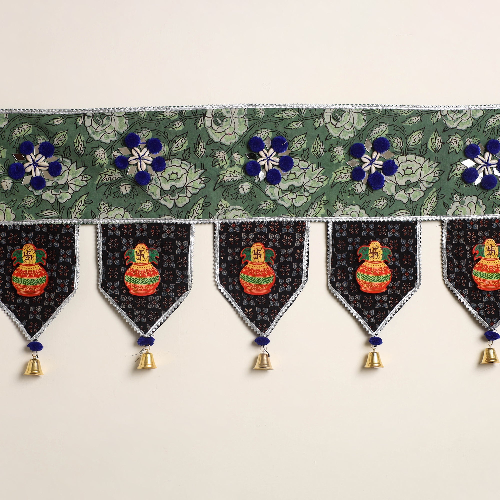 Handmade fabric toran for festive decor 35 - handcrafted