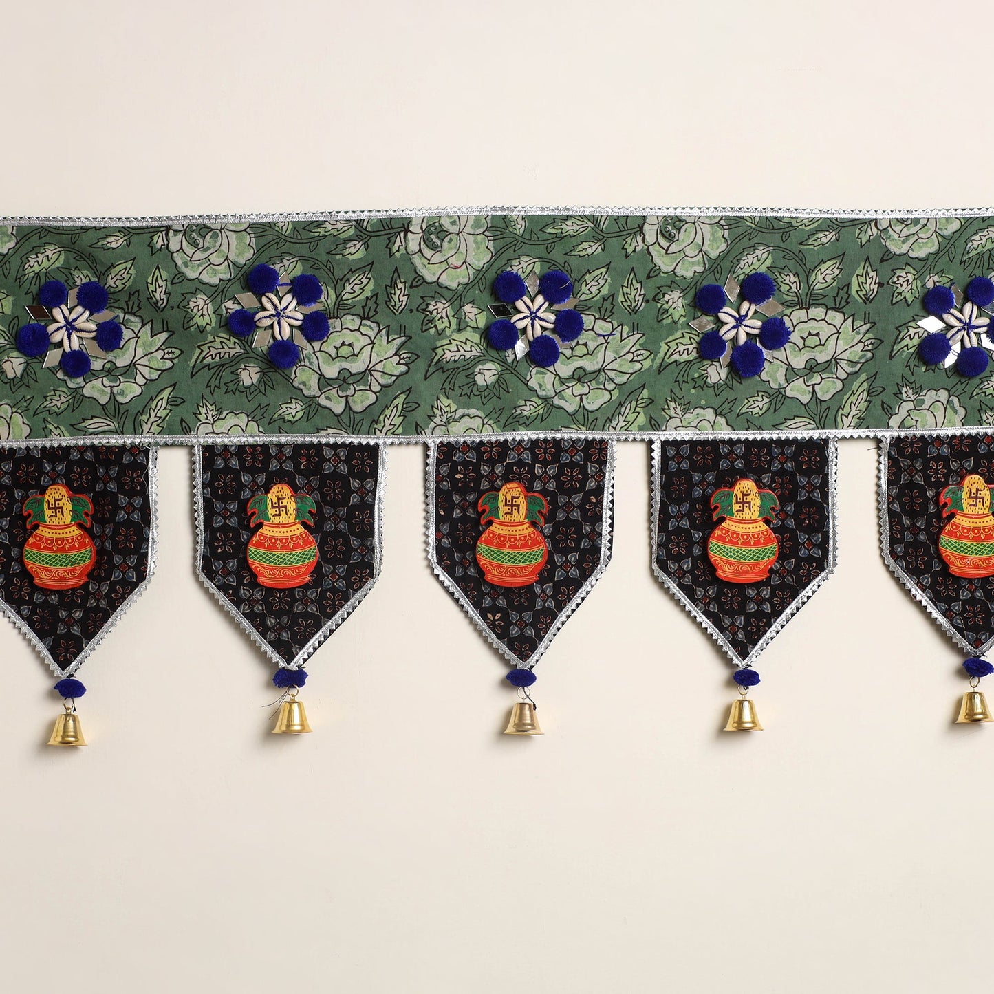 Handmade fabric toran for festive decor 35 - handcrafted