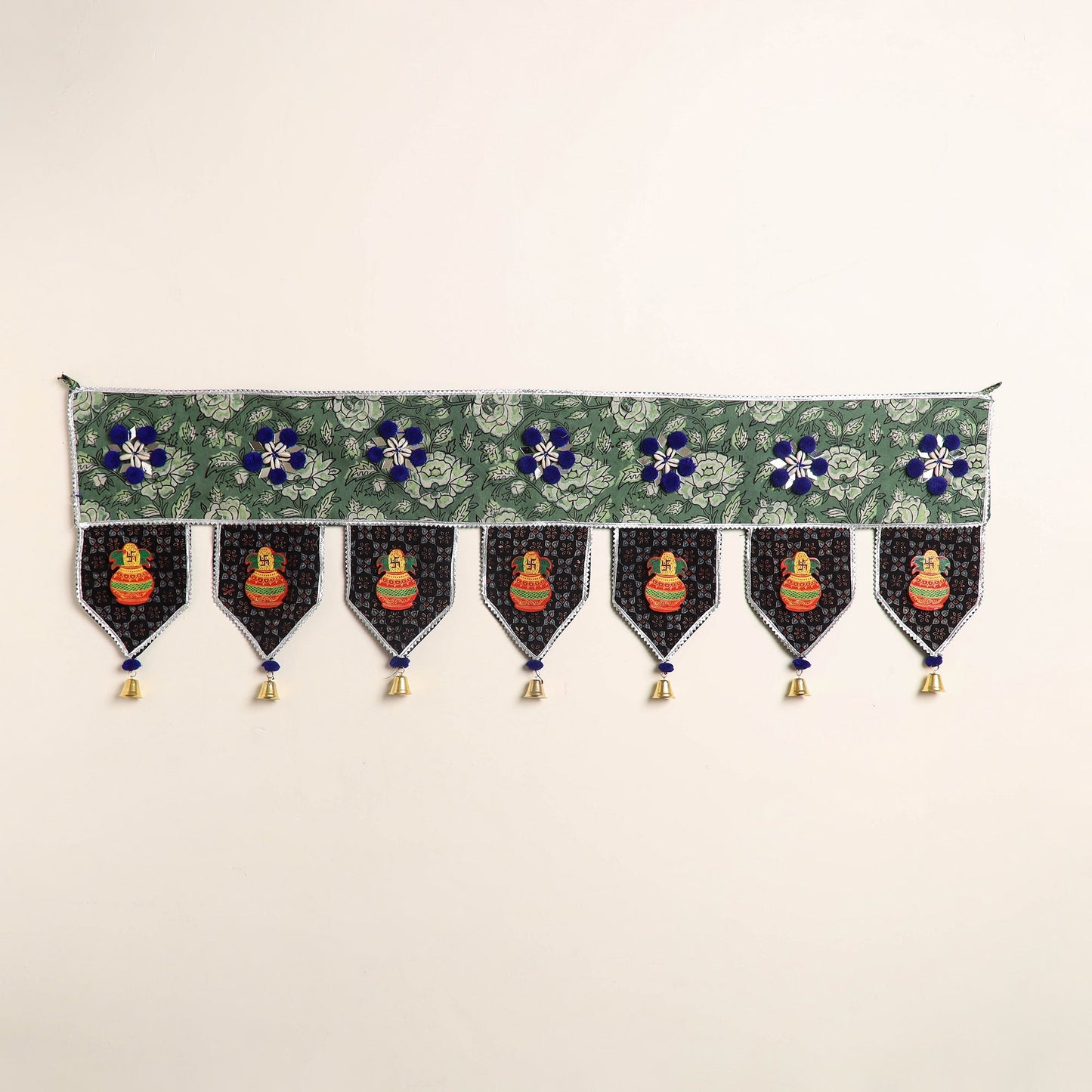 Handmade fabric toran for festive decor 35 - handcrafted