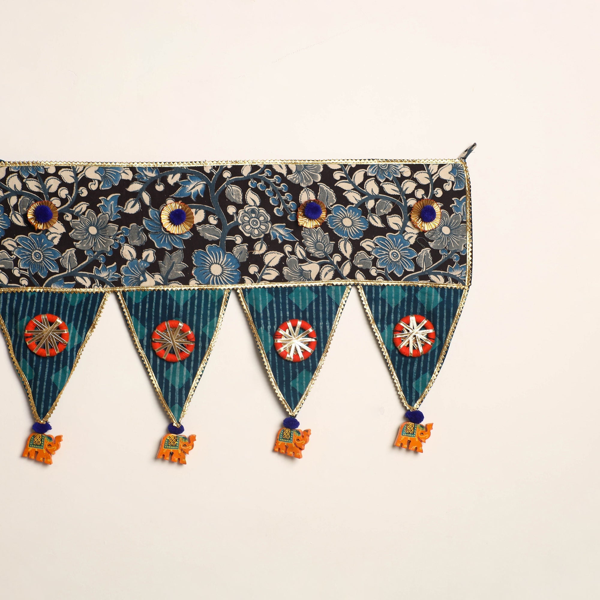 Handmade fabric toran for festive decor 36 - handcrafted