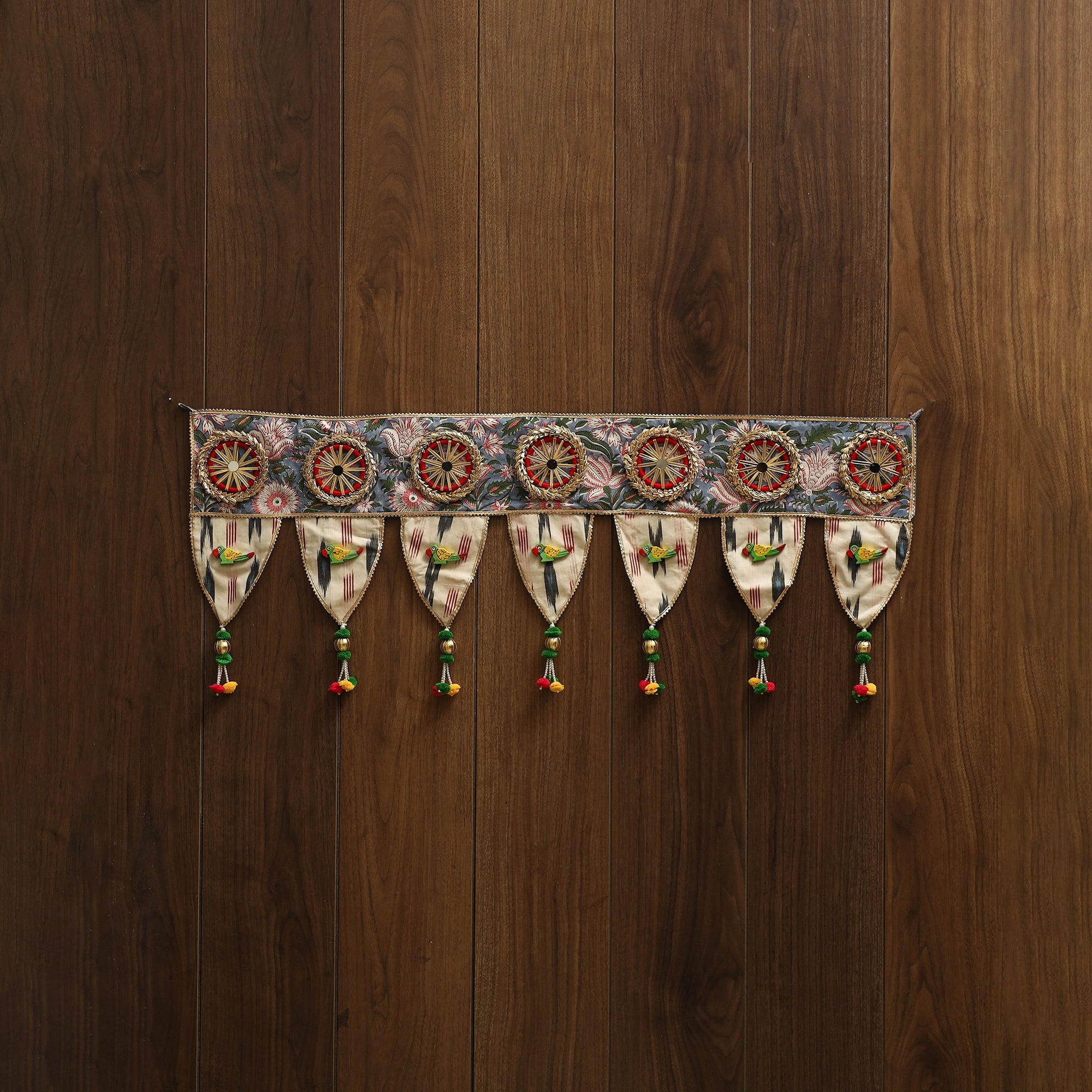 Handmade fabric toran for festive decor 39 - handcrafted