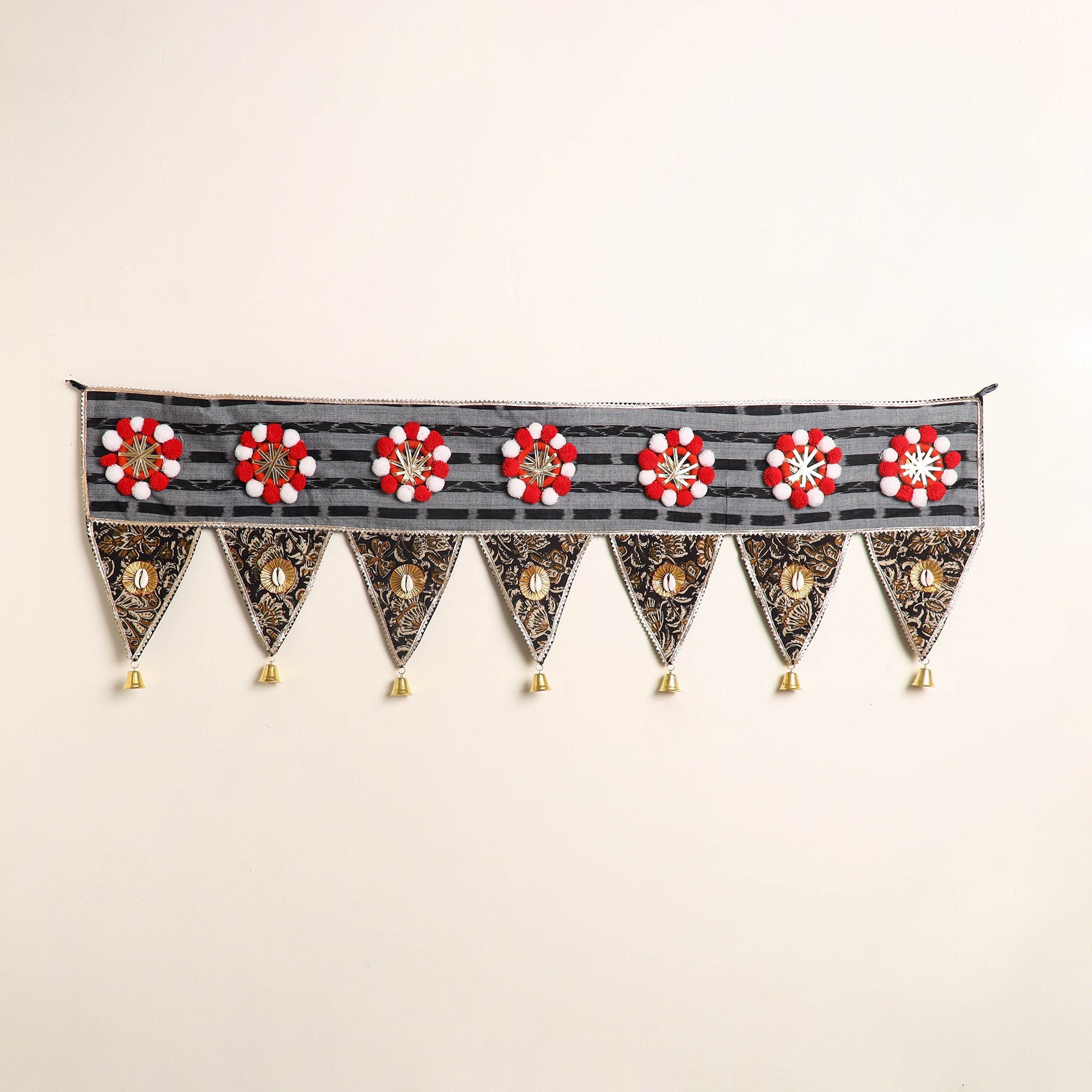 Handmade fabric toran for festive decor 39 - handcrafted