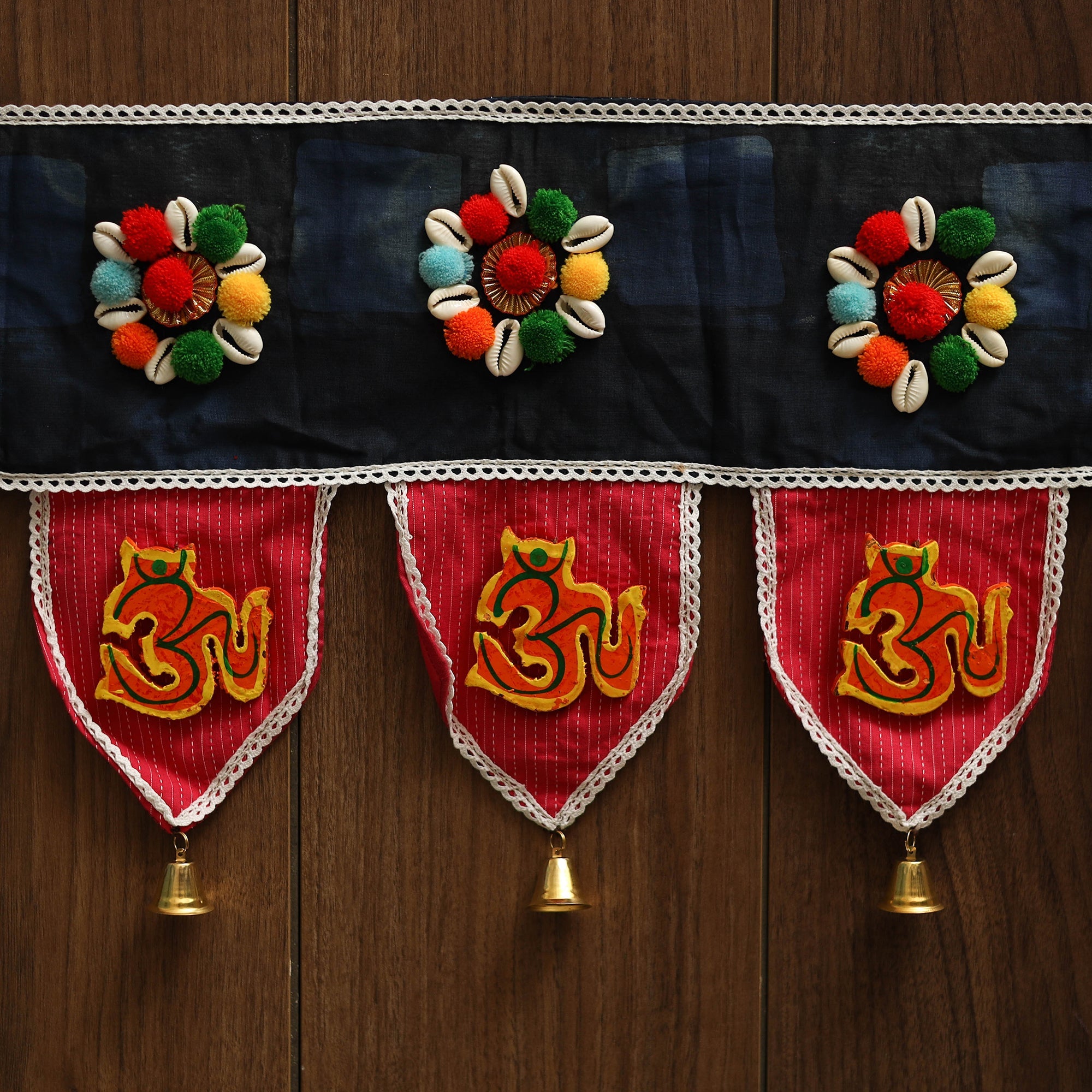 Handmade fabric toran for festive decor 40 - handcrafted