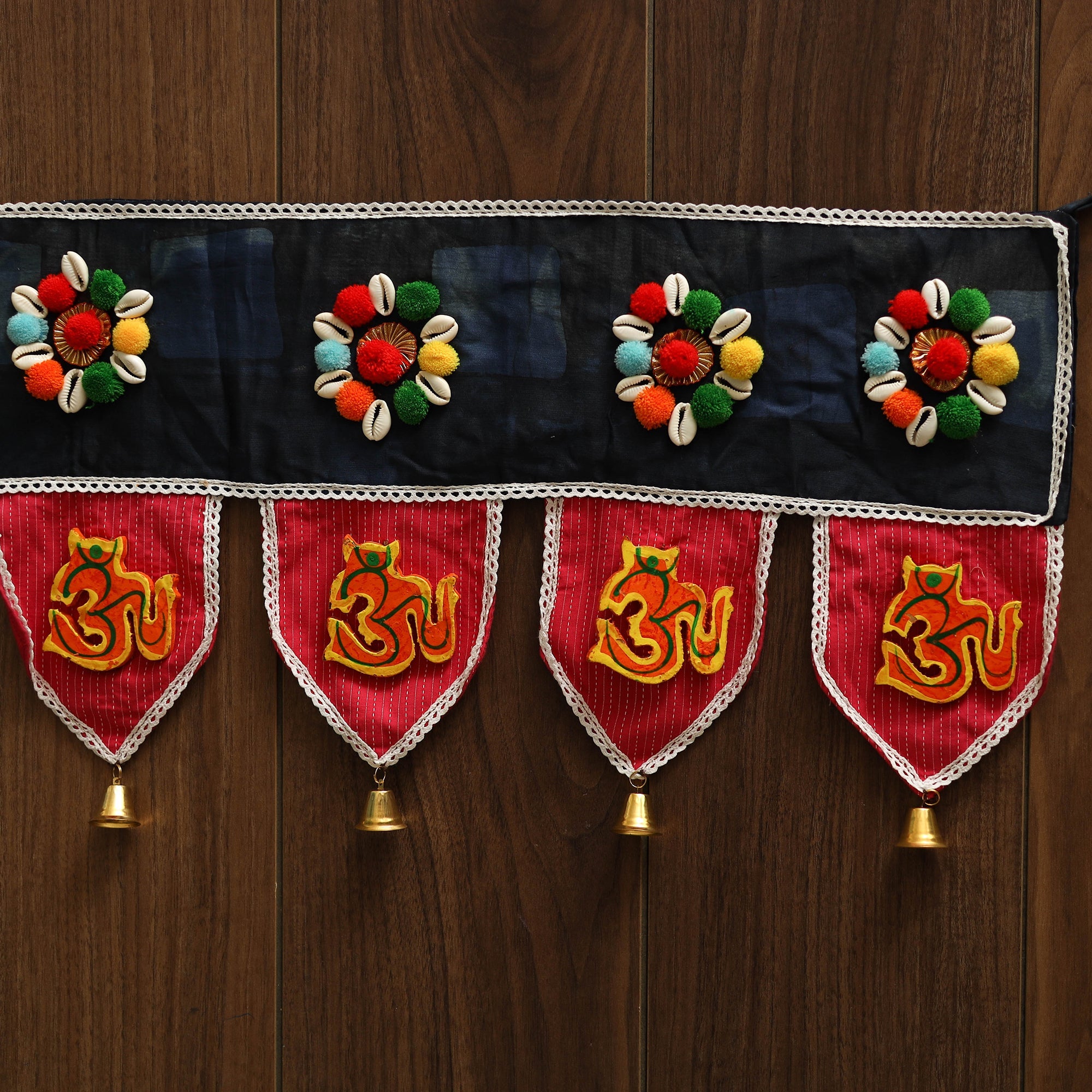 Handmade fabric toran for festive decor 40 - handcrafted