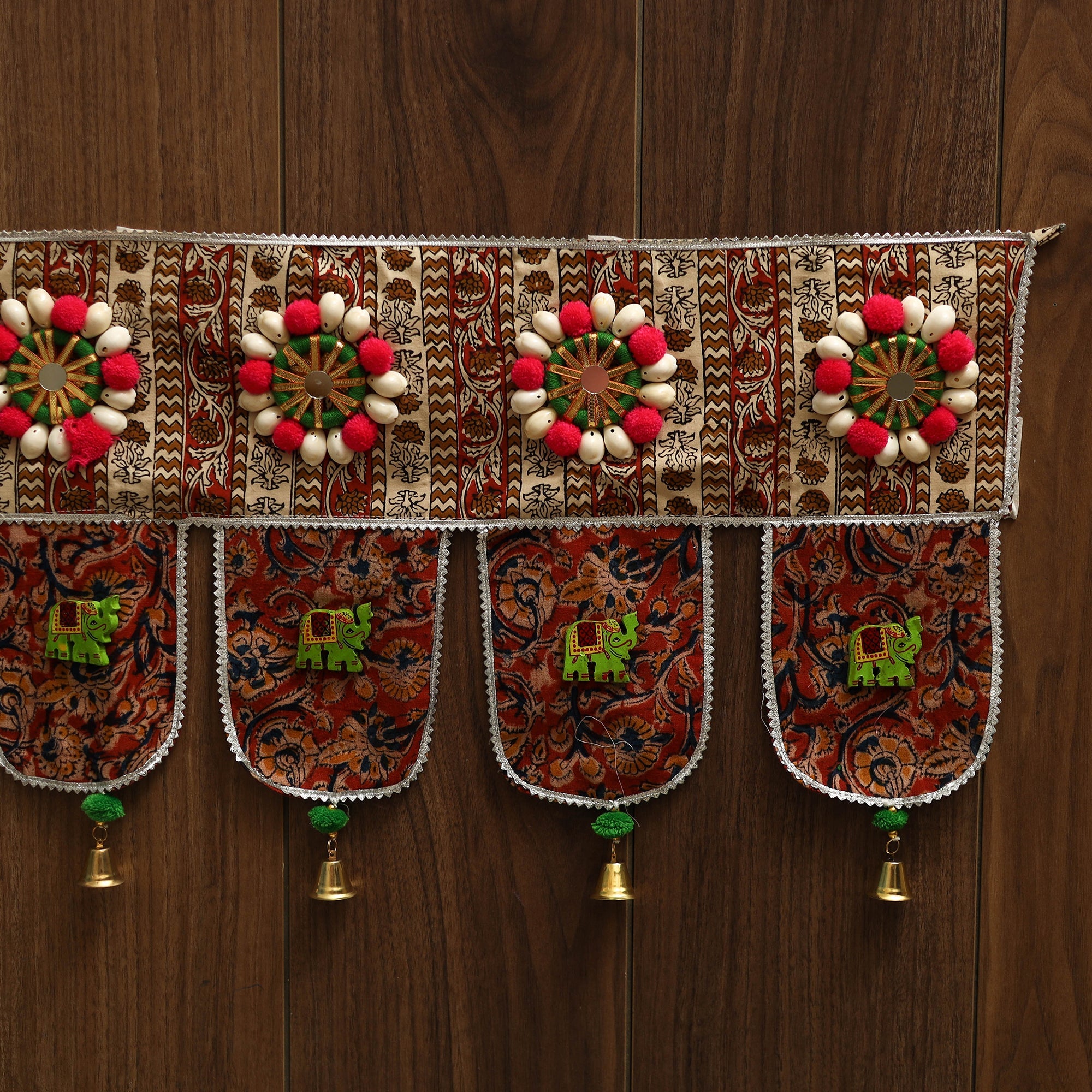 Handmade fabric toran for festive decor 42 - handcrafted