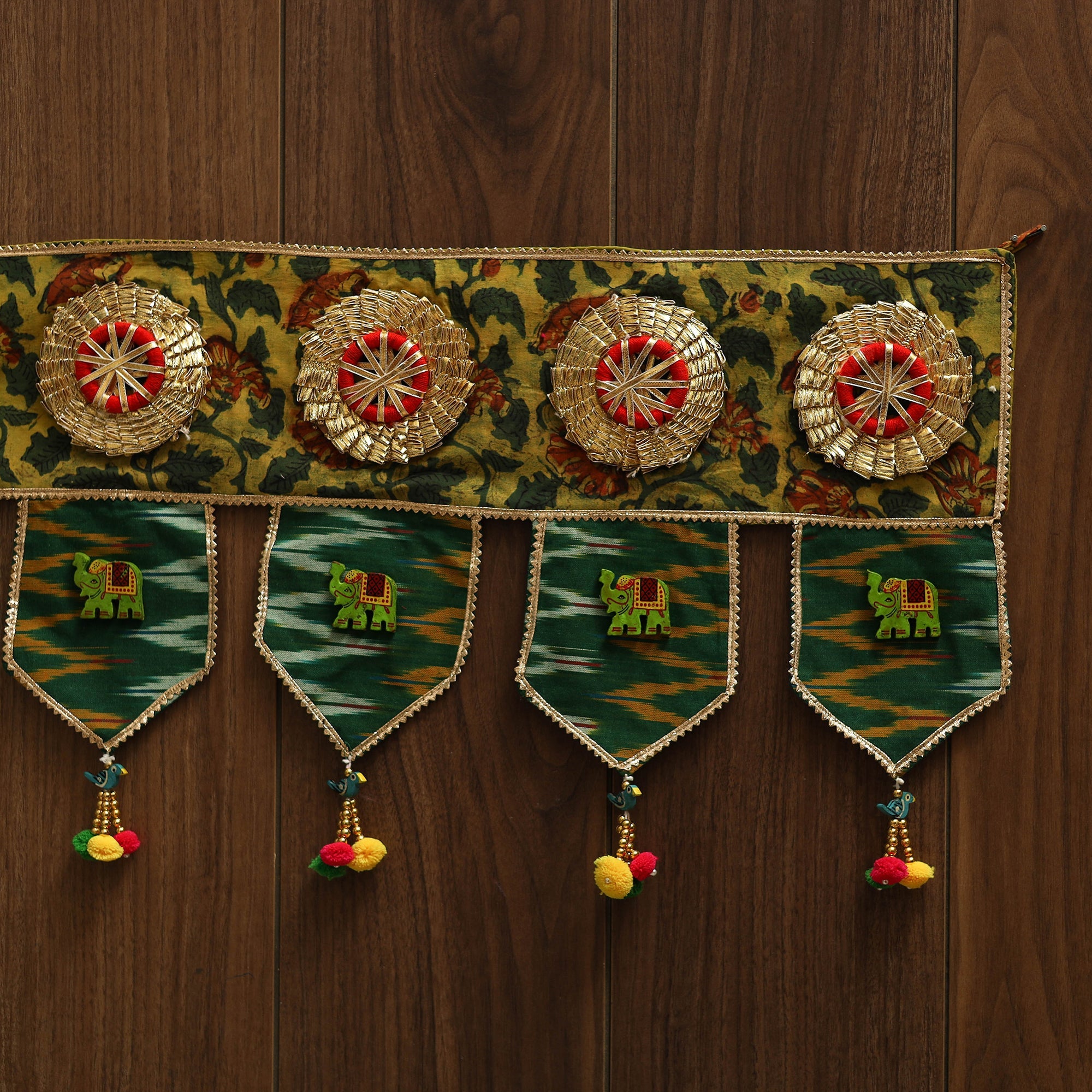 Handmade fabric toran for festive decor 43 - handcrafted